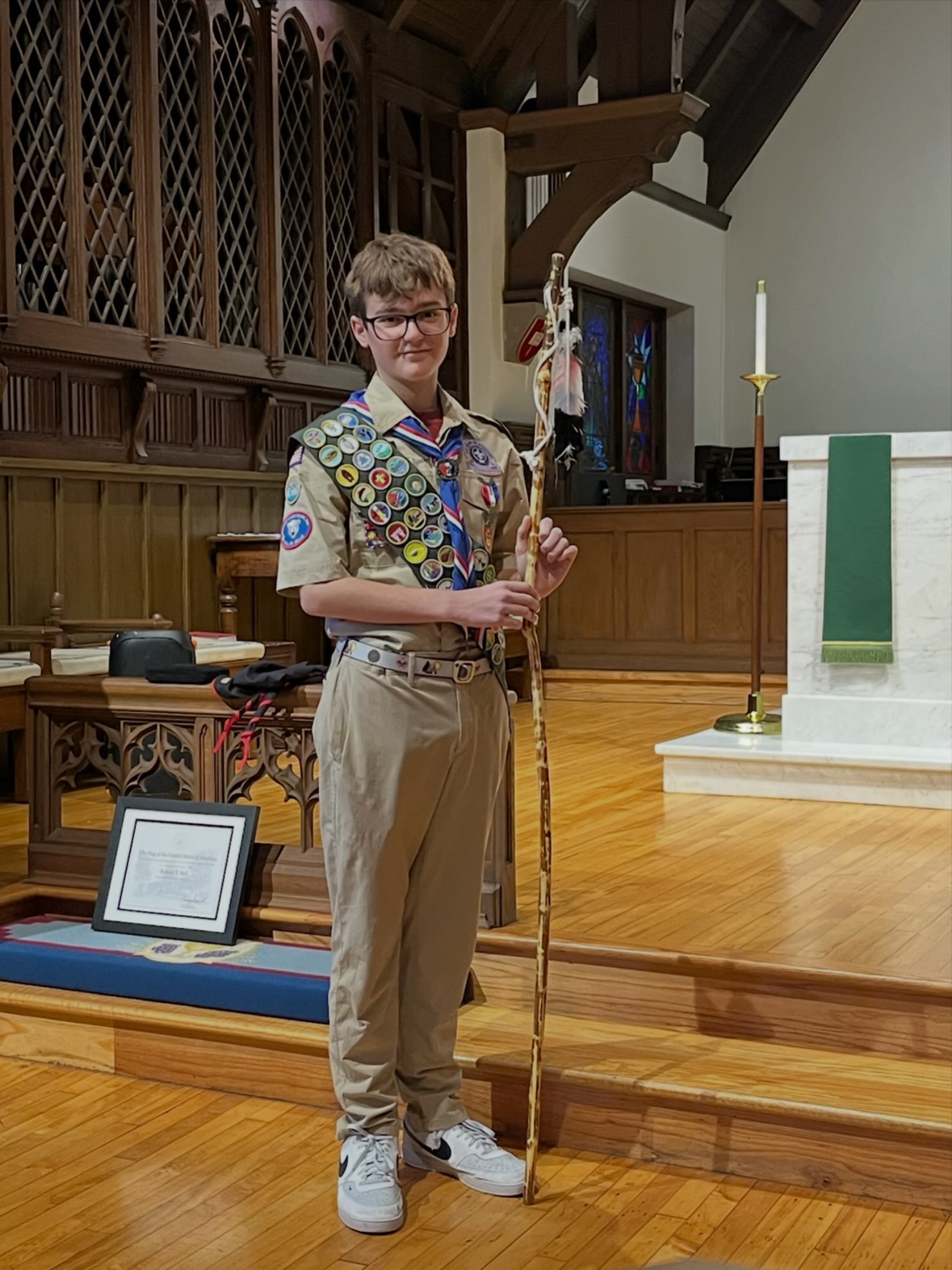 Congratulations to Rowan, T28’s newest Eagle Scout! He removed, redesigned and rebuilt the central fire ring at Littl...