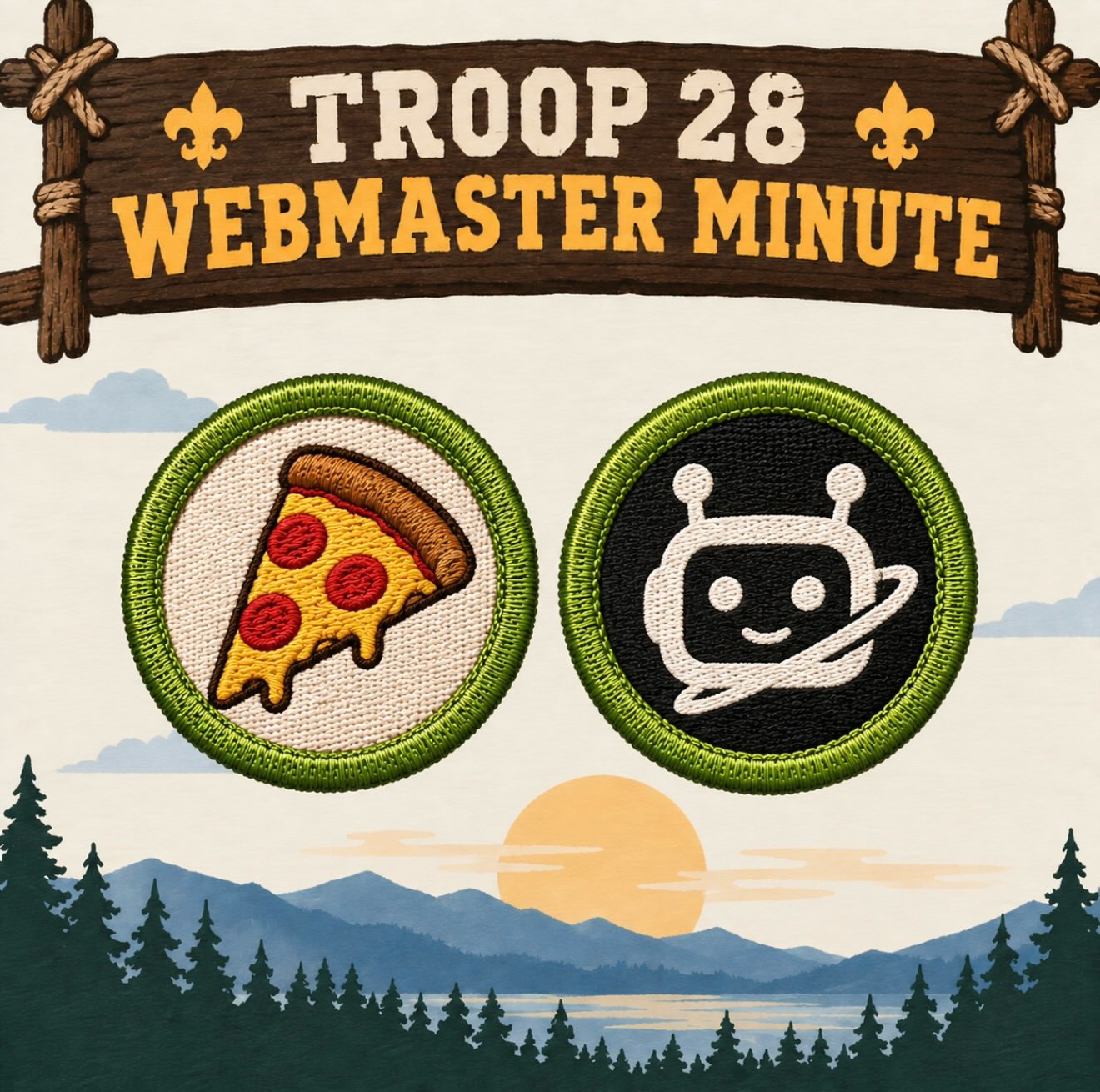 Pizza bot? Yes, Troop 28 is using small helper bots to handle routine tasks so leaders can focus their time on Scouts...
