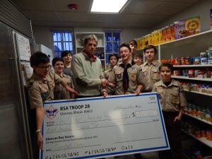 Troop 28 Scouts with Brian Leverenz at NTFP